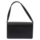 Christian Dior Shoulder Bag Leather Black Gold Auth BA2964-3