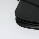 MCM Vicetos Logogram Shoulder Bag PVC Black Gold Auth BA2965-10