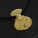 MCM Vicetos Logogram Shoulder Bag PVC Black Gold Auth BA2965-14