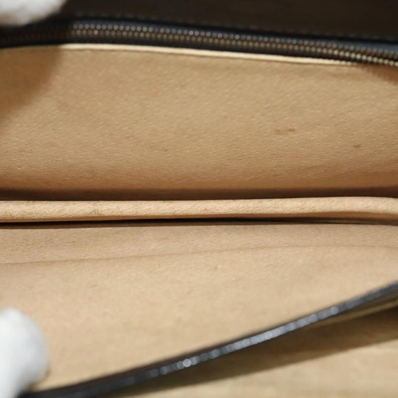 MCM Vicetos Logogram Shoulder Bag PVC Black Gold Auth BA2965