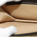 MCM Vicetos Logogram Shoulder Bag PVC Black Gold Auth BA2965-20