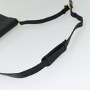 MCM Vicetos Logogram Shoulder Bag PVC Black Gold Auth BA2965-7