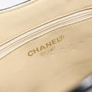 CHANEL Choco Bar Chain Tote Bag Leather Beige Gold CC Auth BA2968-17