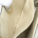 CHANEL Choco Bar Chain Tote Bag Leather Beige Gold CC Auth BA2968-20