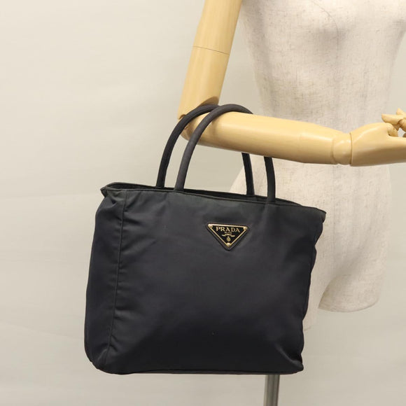 PRADA Hand Bag Nylon Navy Auth BA297