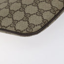 GUCCI GG Supreme Web Sherry Line Bag PVC Beige Gold 904 02 047 Auth BA2975-15