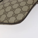 GUCCI GG Supreme Web Sherry Line Bag PVC Beige Gold 904 02 047 Auth BA2975-16