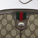 GUCCI GG Supreme Web Sherry Line Bag PVC Beige Gold 904 02 047 Auth BA2975-18