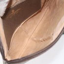 GUCCI GG Supreme Web Sherry Line Bag PVC Beige Gold 904 02 047 Auth BA2975-10