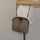 GUCCI GG Supreme Web Sherry Line Bag PVC Beige Gold 904 02 047 Auth BA2975-22