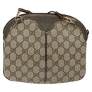 GUCCI GG Supreme Web Sherry Line Bag PVC Beige Gold 904 02 047 Auth BA2975-2