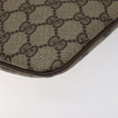 GUCCI GG Supreme Web Sherry Line Bag PVC Beige Gold 904 02 047 Auth BA2977-10