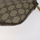 GUCCI GG Supreme Web Sherry Line Bag PVC Beige Gold 904 02 047 Auth BA2977-12