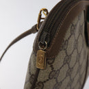 GUCCI GG Supreme Web Sherry Line Bag PVC Beige Gold 904 02 047 Auth BA2977-15