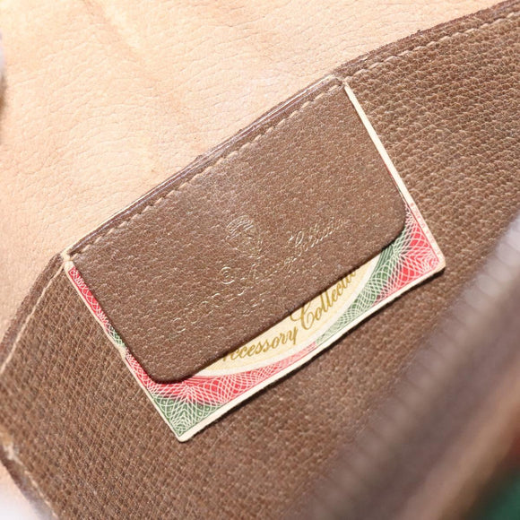 GUCCI GG Supreme Web Sherry Line Bag PVC Beige Gold 904 02 047 Auth BA2977