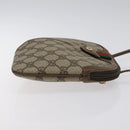 GUCCI GG Supreme Web Sherry Line Bag PVC Beige Gold 904 02 047 Auth BA2977-4