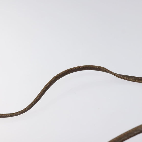 GUCCI GG Supreme Web Sherry Line Bag PVC Beige Gold 904 02 047 Auth BA2977