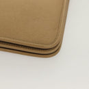 Christian Dior Chain Shoulder Bag Leather Beige Gold Auth BA2983-9