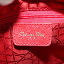 Christian Dior Canage Hand Bag Nylon Black Gold Auth BA2985-17