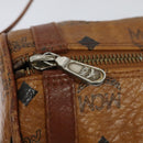 MCM Logogram Vicetos Shoulder Bag PVC Leather Brown Gold Auth BA2990-15