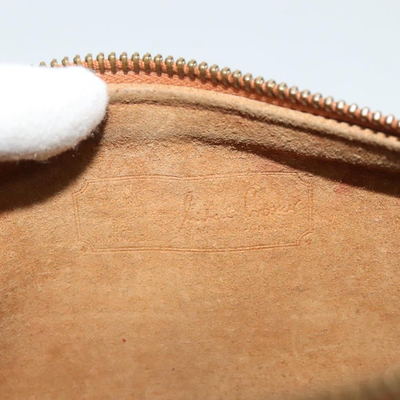 MCM Logogram Vicetos Shoulder Bag PVC Leather Brown Gold Auth BA2990