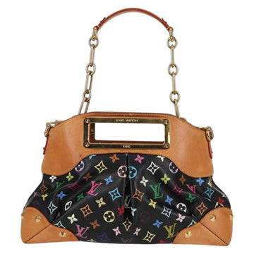 LOUIS VUITTON Monogram Multicolor Judy MM Bag 2Way Black M40256 LV Auth BA3006V - 0