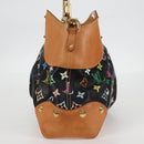 LOUIS VUITTON Monogram Multicolor Judy MM Bag 2Way Black M40256 LV Auth BA3006V-3
