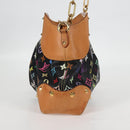 LOUIS VUITTON Monogram Multicolor Judy MM Bag 2Way Black M40256 LV Auth BA3006V-4