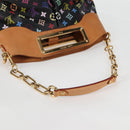 LOUIS VUITTON Monogram Multicolor Judy MM Bag 2Way Black M40256 LV Auth BA3006V-7