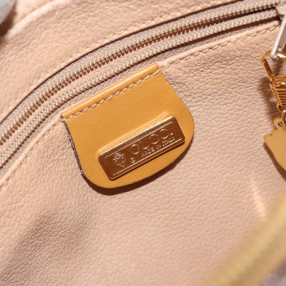 GUCCI Micro GG Supreme Shoulder Bag PVC Beige Gold 007 904 0095 Auth BA3014