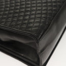 BALLY Chain Shoulder Bag Leather Black Gold Auth BA3019-15