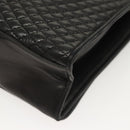 BALLY Chain Shoulder Bag Leather Black Gold Auth BA3019-16