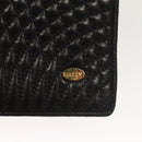 BALLY Chain Shoulder Bag Leather Black Gold Auth BA3019-17