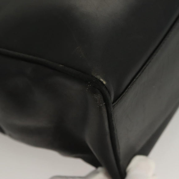 Salvatore Ferragamo Vala Tote Bag Leather Navy Gold Auth BA3020