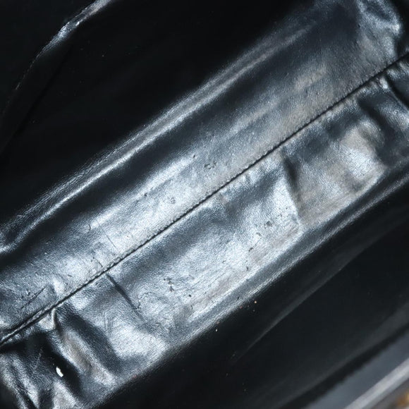 Salvatore Ferragamo Vala Tote Bag Leather Navy Gold Auth BA3020