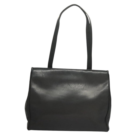 Salvatore Ferragamo Vala Tote Bag Leather Navy Gold Auth BA3020