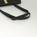 Salvatore Ferragamo Vala Tote Bag Leather Navy Gold Auth BA3020-7