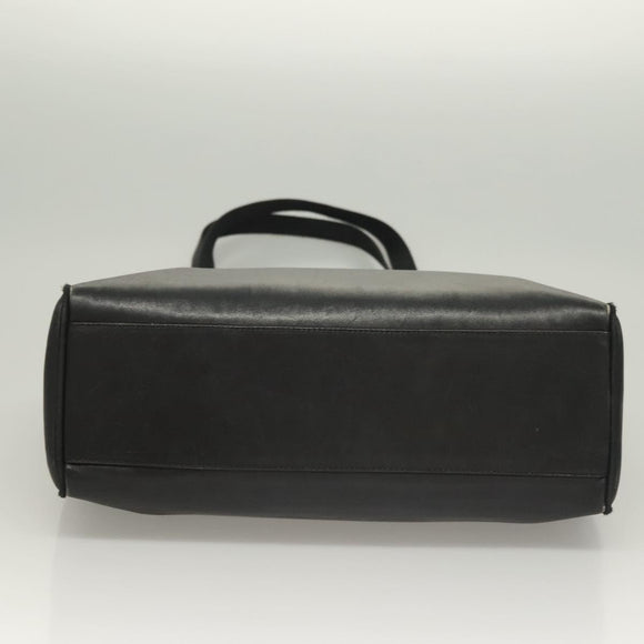 Salvatore Ferragamo Vala Tote Bag Leather Navy Gold Auth BA3020