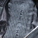 CHANEL Chain Shoulder Bag Cotton Black Silver CC Auth BA3021-11