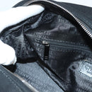 CHANEL Chain Shoulder Bag Cotton Black Silver CC Auth BA3021-20