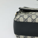 GUCCI GG Supreme Sherry Line Shoulder Bag PVC Navy Gold 904 02 084 Auth BA3022-8