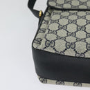 GUCCI GG Supreme Sherry Line Shoulder Bag PVC Navy Gold 904 02 084 Auth BA3022-16