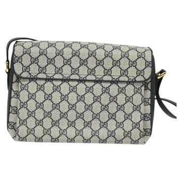 GUCCI GG Supreme Sherry Line Shoulder Bag PVC Navy Gold 904 02 084 Auth BA3022 - 0