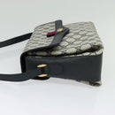 GUCCI GG Supreme Sherry Line Shoulder Bag PVC Navy Gold 904 02 084 Auth BA3022-3