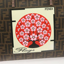 FENDI Zucca Canvas Tote Bag PVC Brown Black Auth BA3024-18