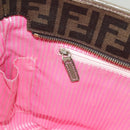 FENDI Zucca Canvas Tote Bag PVC Brown Black Auth BA3024-22