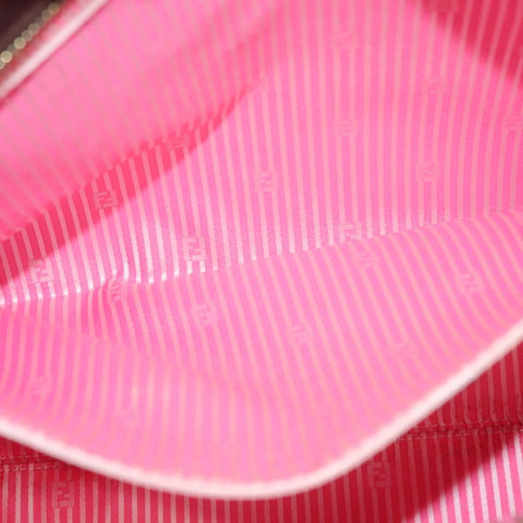 FENDI Zucca Canvas Tote Bag PVC Brown Black Auth BA3024