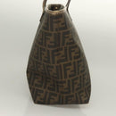 FENDI Zucca Canvas Tote Bag PVC Brown Black Auth BA3024-4