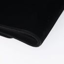 GUCCI Shoulder Bag Velor Black Gold Auth BA3030-16