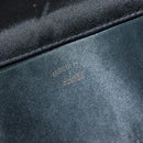 GUCCI Shoulder Bag Velor Black Gold Auth BA3030-11